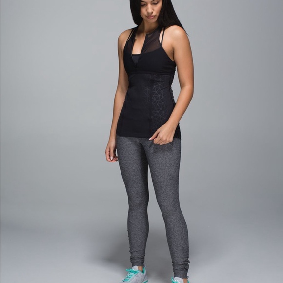 Lululemon Pedal Pace Tank Top Dream Catcher Embossed Black - Picture 2 of 13